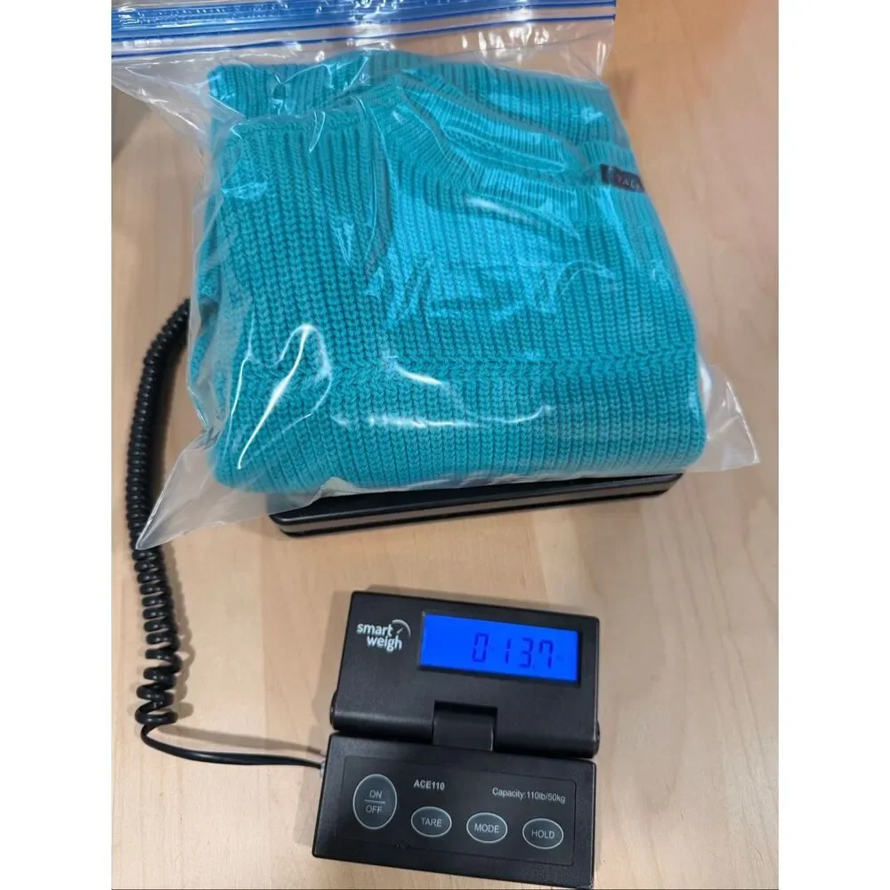 Talbots teal ribbed